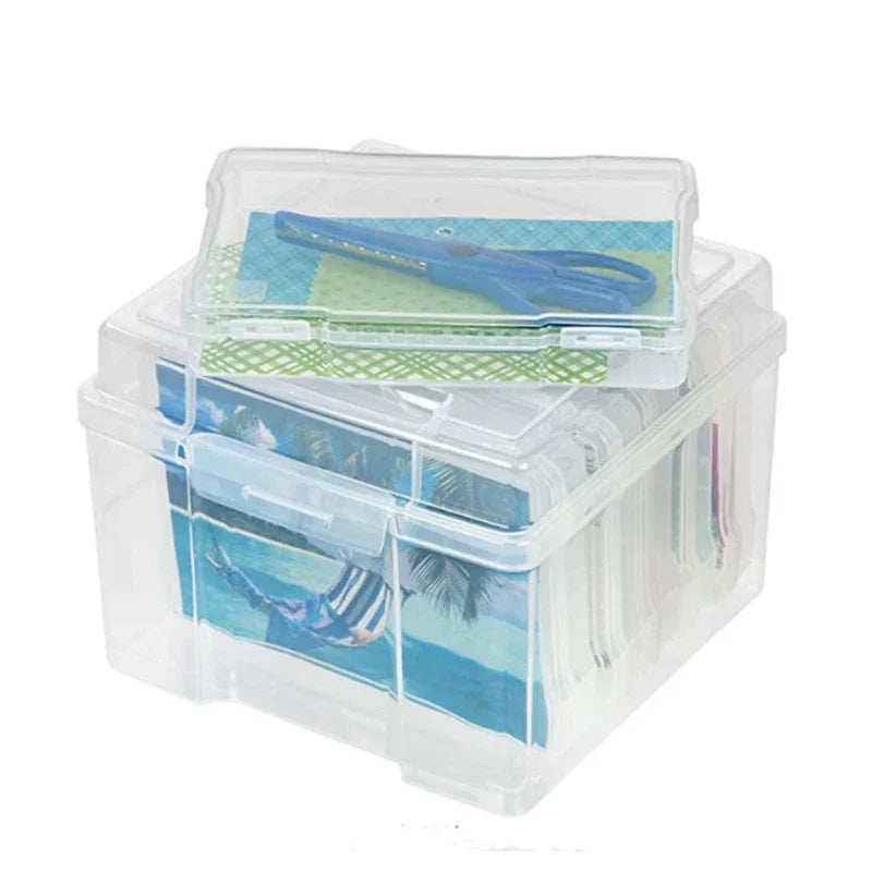 5 X 7 Inch Photo Storage Box Multi-functional Sorting and Organizing Box Parts Hardware Plant Seed Storage Box