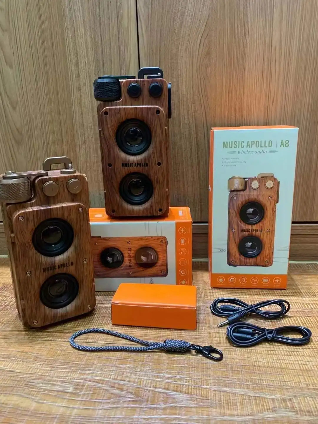 American retro mini  FM radio wireless bluetooth speaker portable subwoofer outdoor  small steel gun creative caixa de som
