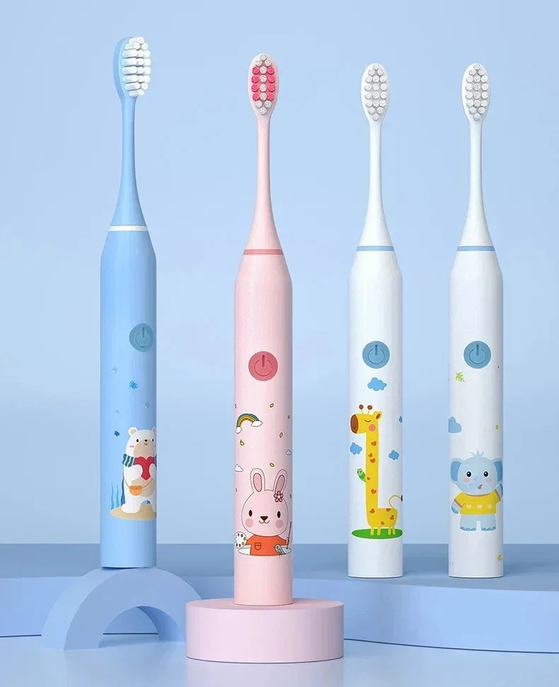 New Child Sonic Electric Toothbrush Electric Usb Cartoon Toothbrush for Kids Replace Toothbrush Kids Electric Toothbrush