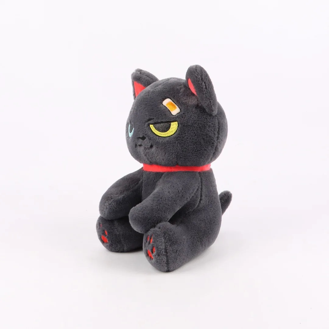 2Size Reborn Cat Plush Toys Stuffed Dark Series Gothic Lolita Cat Stuffed Animals Doll Halloween Plush Kids Toy Gifts Home Decor