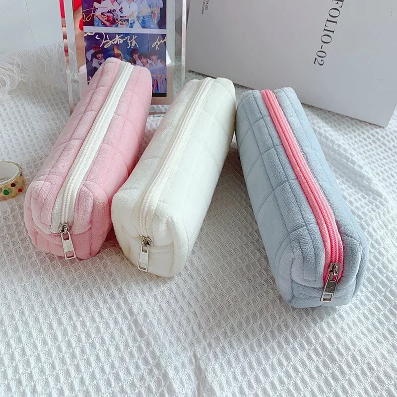 Pencil Cases for Girls Kawaii Stationery Pencil Bags Plush Pillow School Supplies Pencil Pouch Back To School