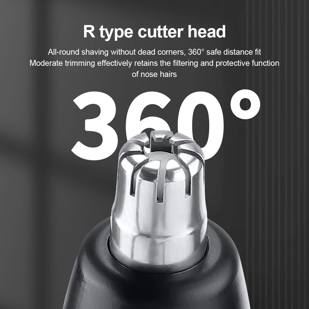 Electric Nose Hair Trimmer with Digital Display Hair Remover Nose Hair  Shaver Scissors Face Care Kit Tools with USB Charging