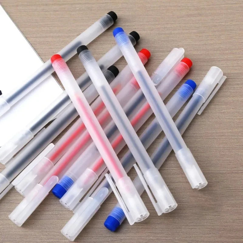 Wholesale Gel Ink Ballpoint Pen School Office Business Pens Black Blue Red Signature Calligraphy Examination Special Stationery