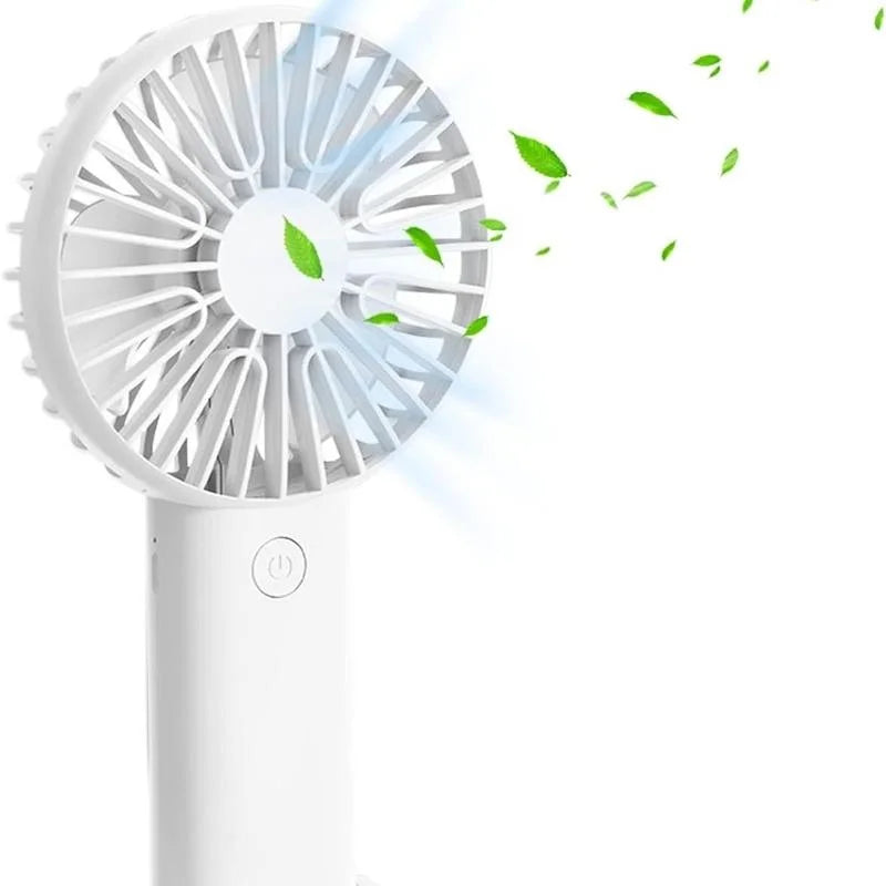 Handheld Fan Rechargeable Portable Mini USB Fan 3 Speed Mini Fan with Phone Holder