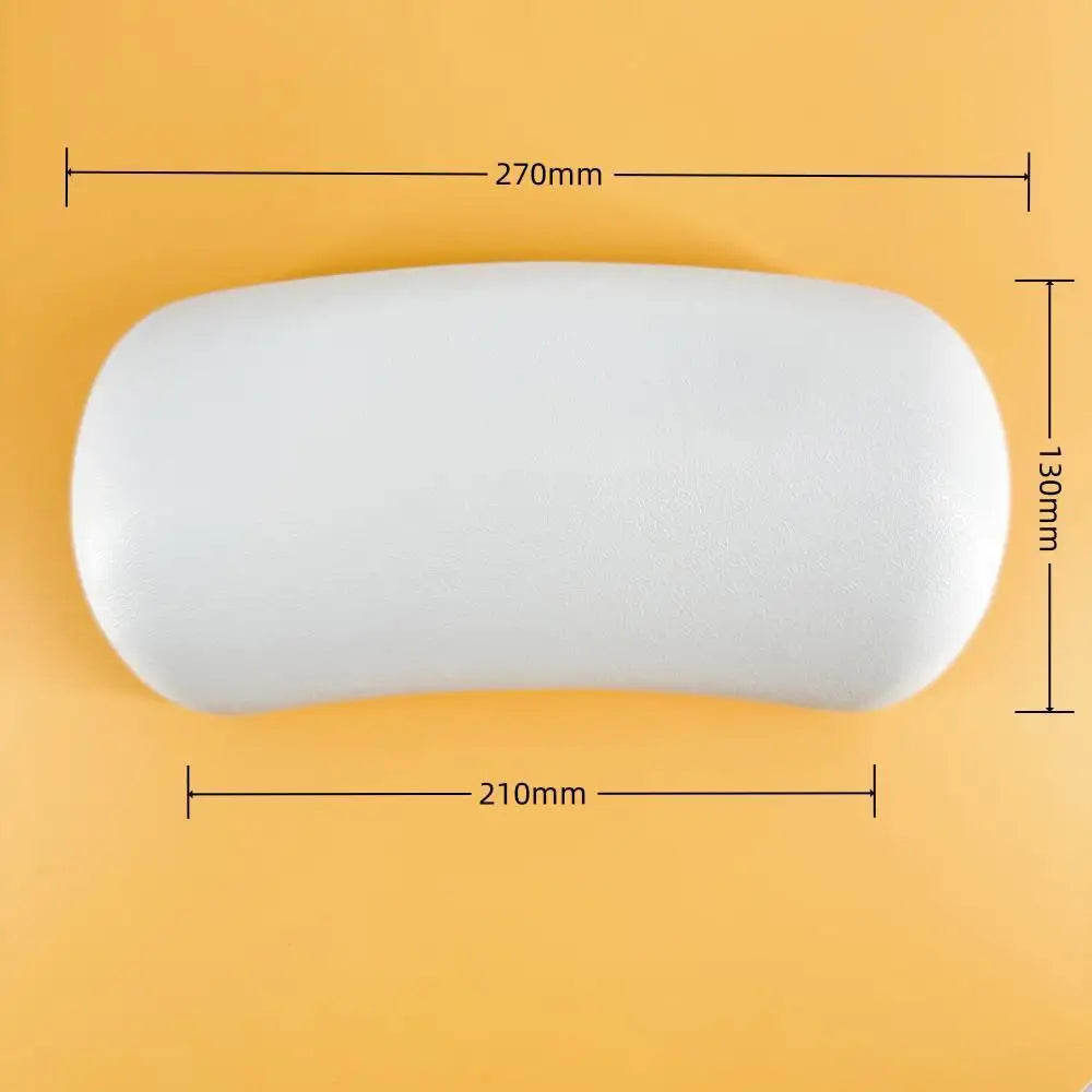 Bathtub Headrest With Suction Cups Comfortable SPA Non-Slip Bath Pillow Neck Back Headrest Pillows Soft Thickened Waterproof PU