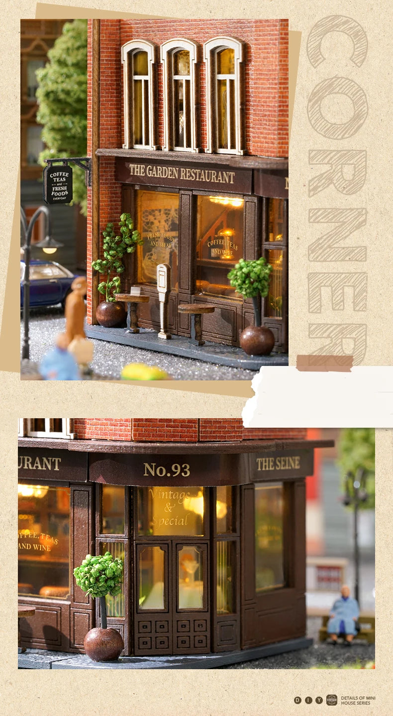 Diy Mini Wooden Casa Roombox Dollhouse With Furniture Light Doll House  Miniature Items maison  For Toys Birthday Gifts