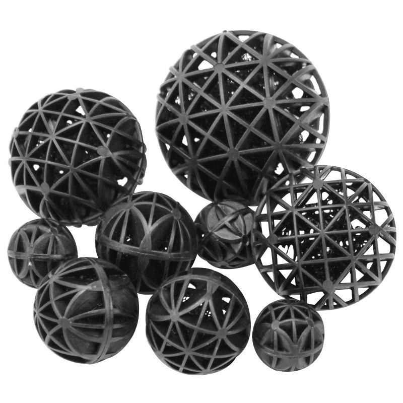 20/50/100Pcs/Lot Aquarium Bio Balls Filter Media Fish Tank Nitrifying Bacteria Bio Ball With Filter Cotton Diameter 16~76mm