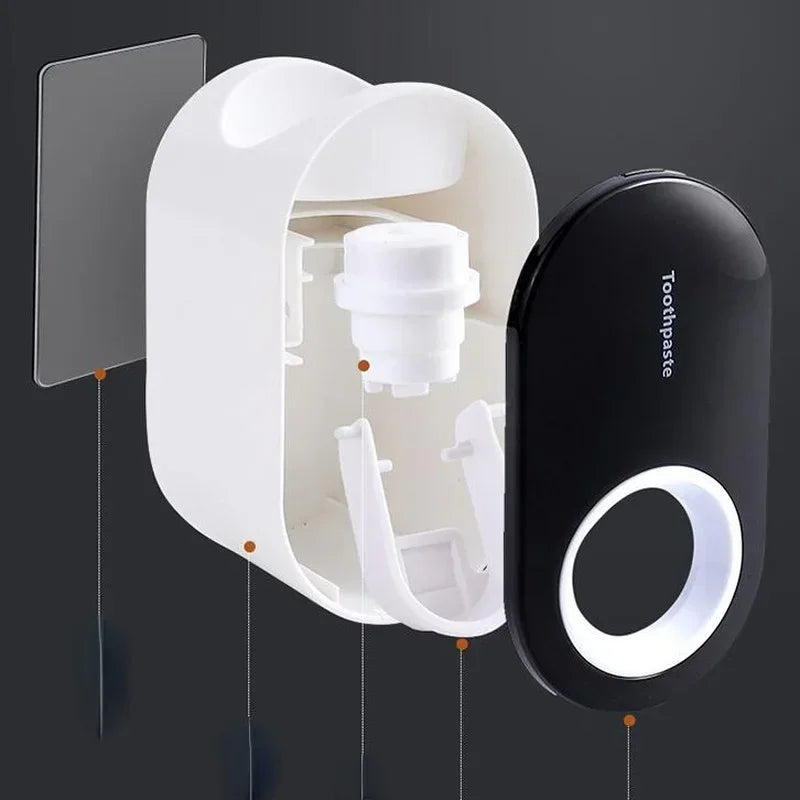 Toothpaste Squeezer Automatic Toothpaste Dispenser Holder No-Punching Dust-proof Wall Mount Bathroom Accessories Dispensador