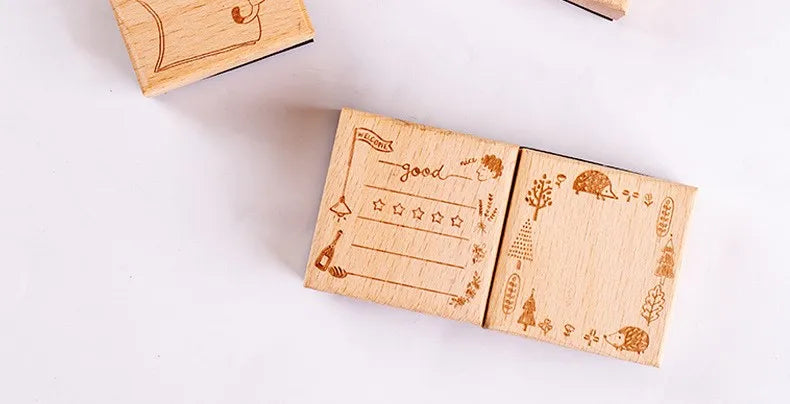 Cat Animals Wooden Rubber Stamps for Card Making Scrapbooking and Crafts