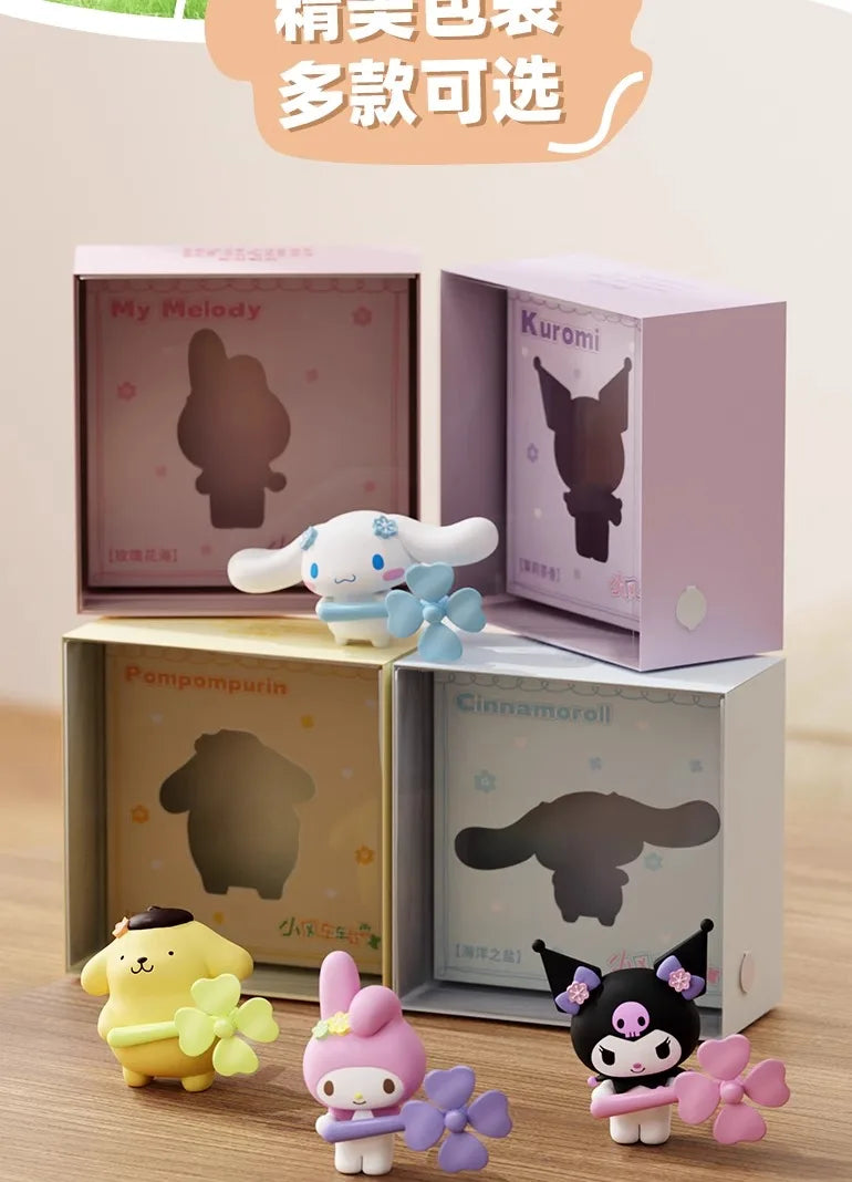 Anime Sanrio Kuromi Cinnamoroll Car Fragrance Mymelody Pompompurin Smell In Styling Vent Diffuse Propeller Clip Perfume Accessor