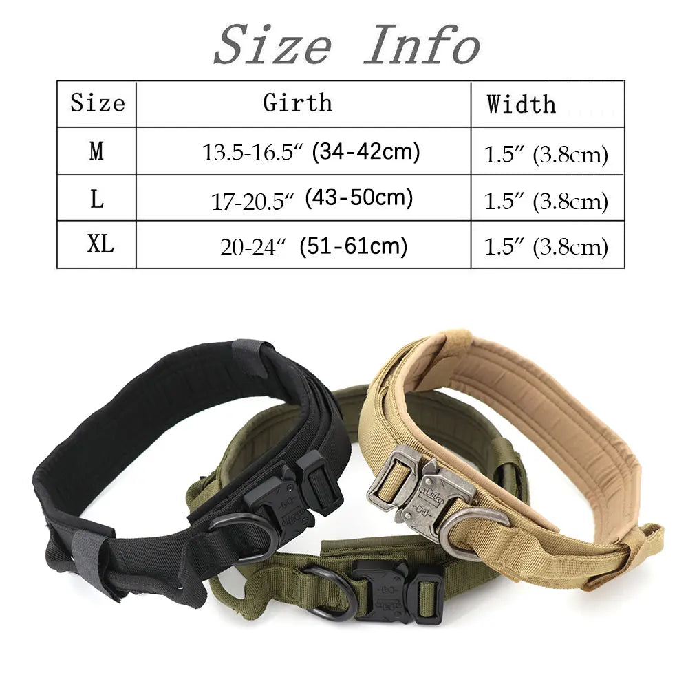 Large Dog Collar Military Dog Harness And Leash Set Pet Training Vest Tactical German Shepherd K9 Harnesses For All Sizes Dogs