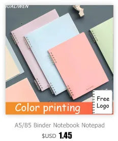 High Quality Binder Notebook A4/B5/A5 Loose Leaf Spiral Notebook Paper Diary Removable Simple Thickened Coil Shell Notebook