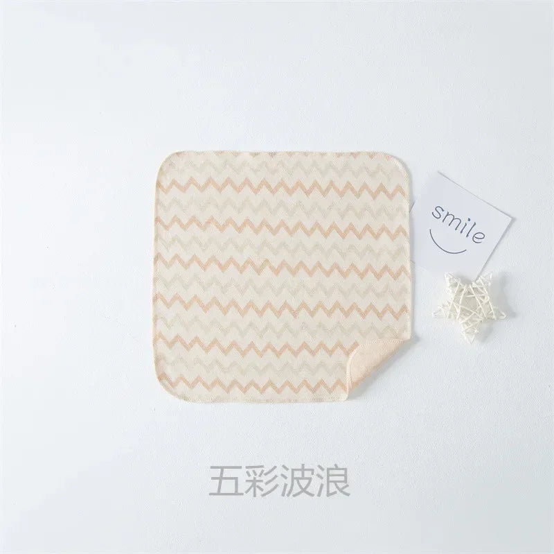 18 * 18cm Colored Cotton Towel, Newborn Saliva Towel Baby Products Baby Pure Cotton Small Towel All Cotton Face Wash Towel