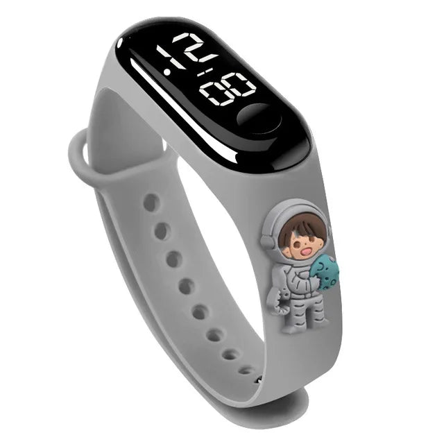 Waterproof Sports Watch for Kids Cartoon Dinosaur Unicorn Toys Children Led Digital Electronic Watch for Boys Girls Bracelet