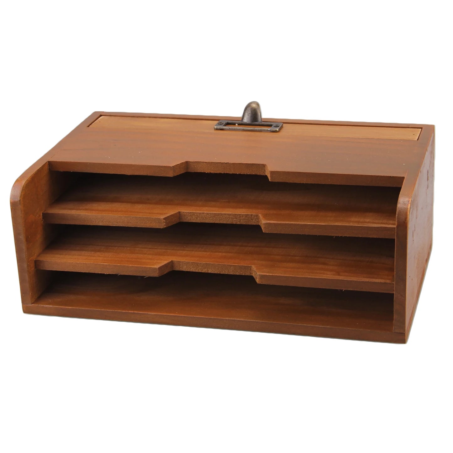Desktop Wooden Vintage Letter Rack Grid Storage Holder File Wall Mounted Office Post Mail Document Paper Home Card lovable