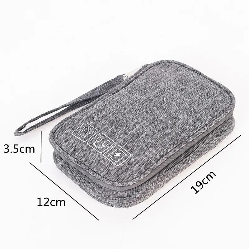 Portable Cable Digital Storage Bags Travel Outdoor Waterproof Organizer USB Gadgets Wires Charger Power Battery Case Accessories