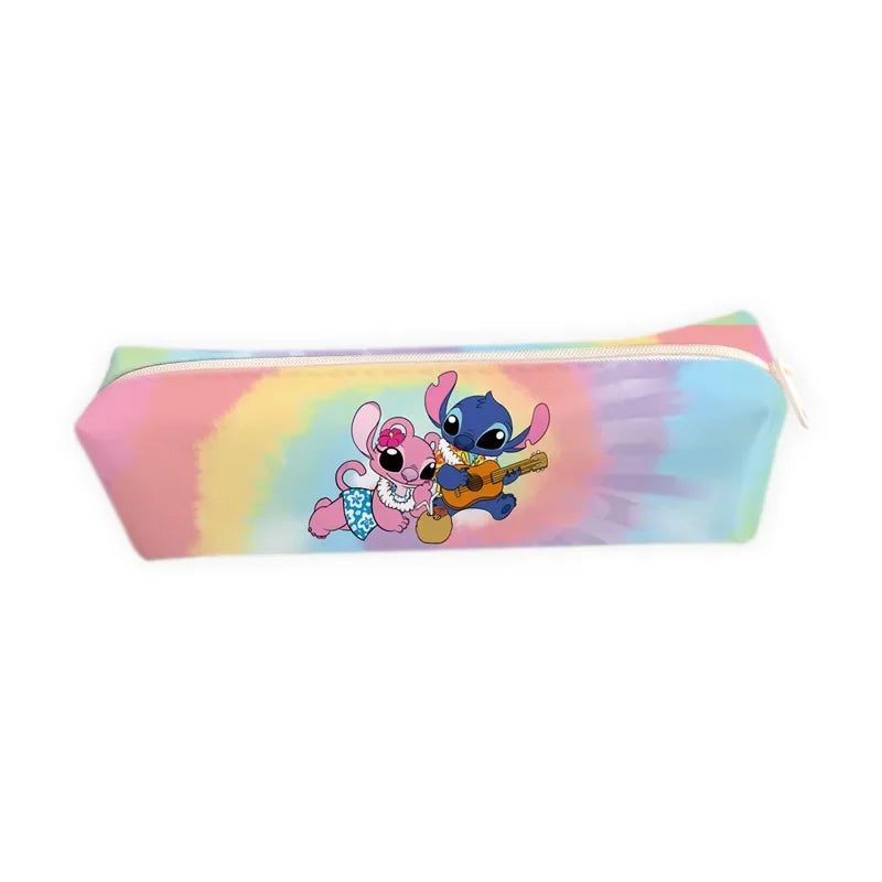 Lilo Stitch Pencil Case Disney Stitch Print Pen Bag Cartoon Students Storage Bag Stationery kid Toy Christmars Gift for Children