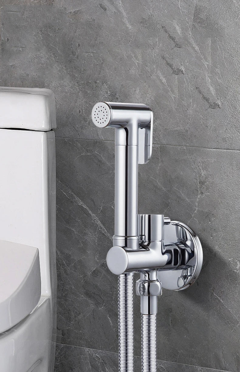 Brass Handheld Toilet bidet sprayer set Accessories Black Bidet Faucet for Bathroom sprayer shower head self cleaning White