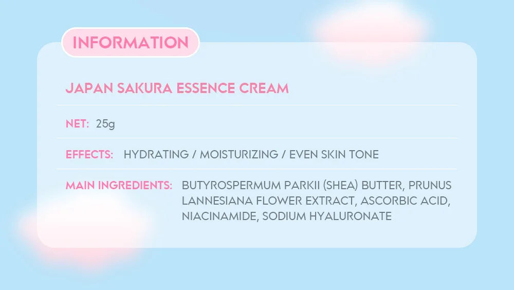 LAIKOU Sakura Essence Cream Anti Wrinkle Anti Aging Moist Nourishing Serum Facial Cream Skin Care Wrinkle Firming