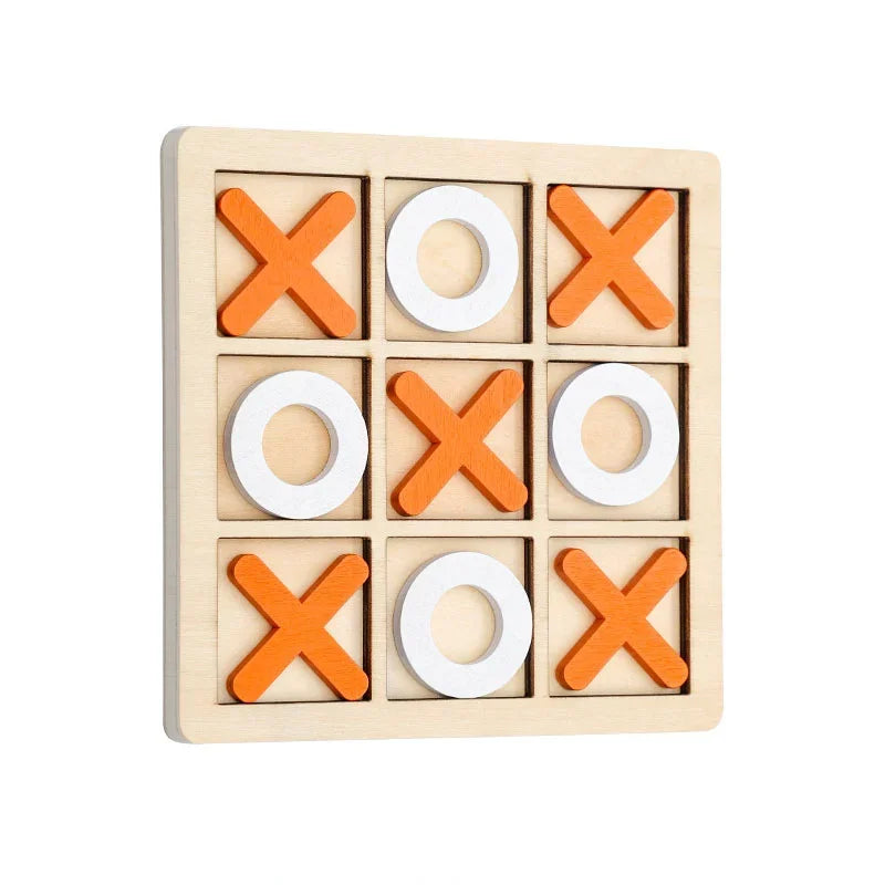 Montessori Wooden Toy Mini Chess Play Game Interaction Puzzle Training Brain Learing Early Educational Toys for Children Kids