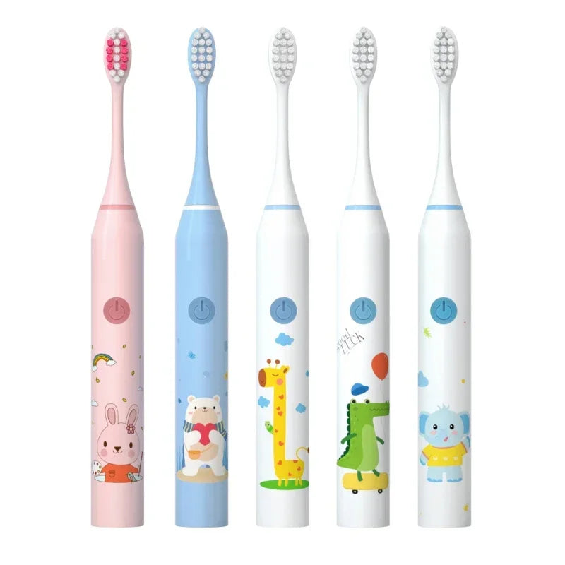 New Child Sonic Electric Toothbrush Electric Usb Cartoon Toothbrush for Kids Replace Toothbrush Kids Electric Toothbrush