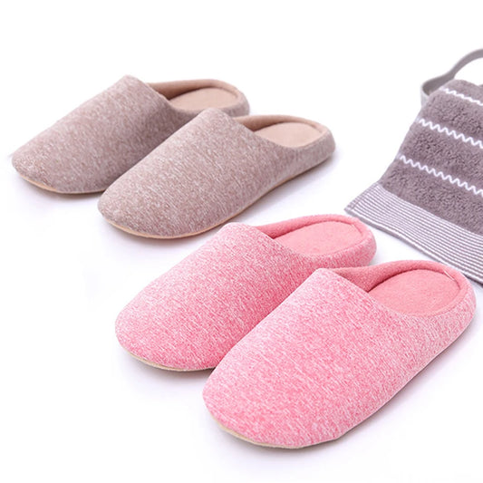 Winter Home Women Soft Fur Slippers Warm Soft Indoor Flat Slides Nonslip Cotton Couples Autumn Shoes Bedroom Slience Flats