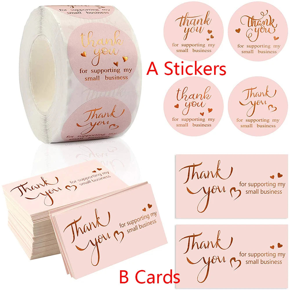 Thank You for Your Order Business Cards Shopping Purchase Thanks Greeting Cards Appreciation Card for Small Business