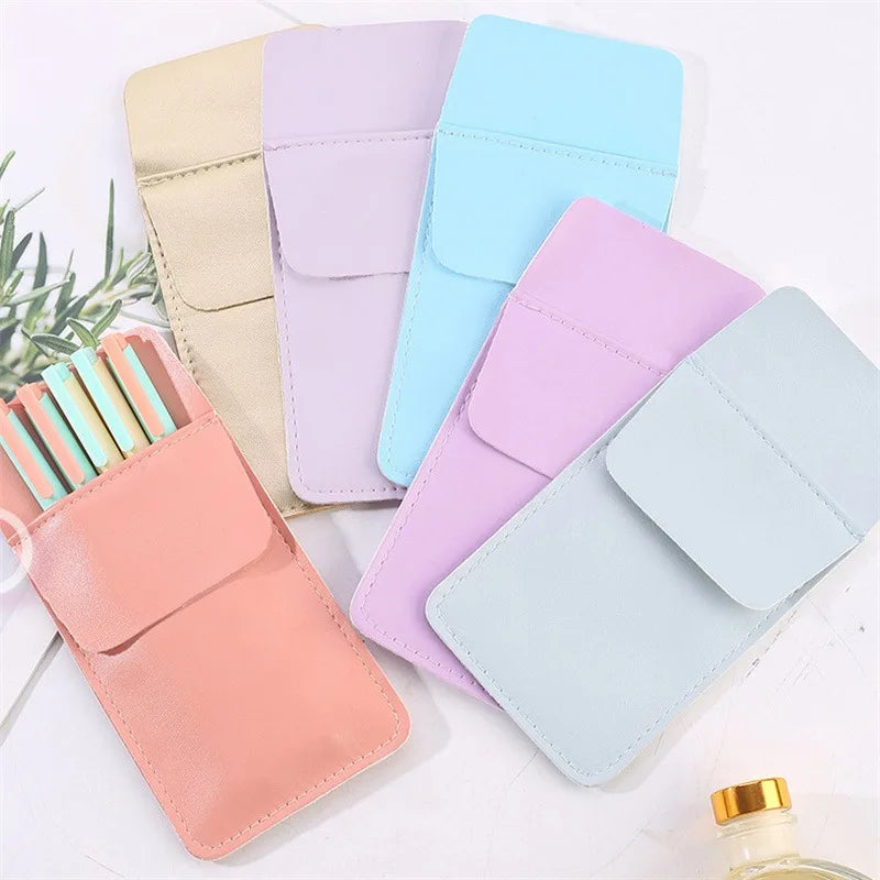 PU Leather Pencil Bags for Clothes Pocket Doctor Nurse Staff Leak-proof Pen Pouch Hospital Business Pen Holder Supplies