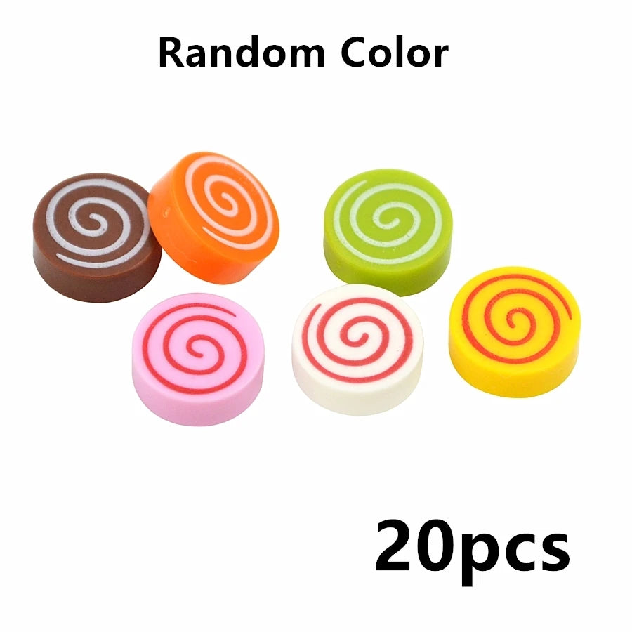City Mini Food Toys Building Blocks Hamburger Fries Bread Pizza Cake Dessert Food Chocolate Fish Cookies MOC Bricks Kids Gift