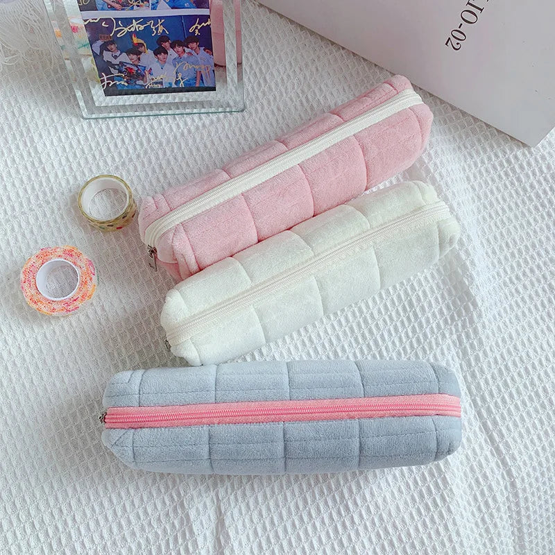 Pencil Cases for Girls Kawaii Stationery Pencil Bags Plush Pillow School Supplies Pencil Pouch Back To School