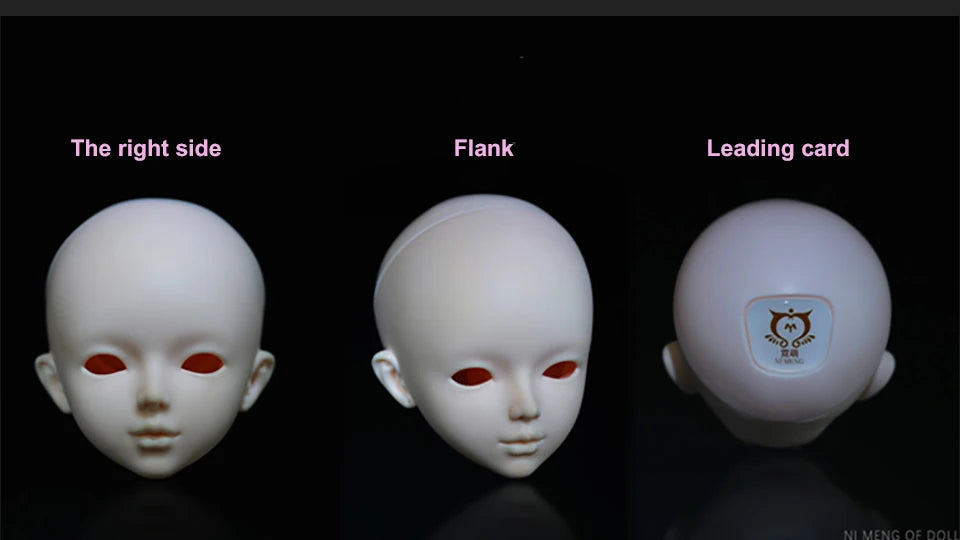 1/3 Bjd Makeup Doll Head 60CM Doll Designer makeup Two colored eyes Mechanical Joint Body DIY Doll Kids Girls Doll Toy Gift