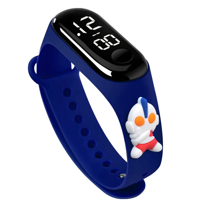 Waterproof Sports Watch for Kids Cartoon Dinosaur Unicorn Toys Children Led Digital Electronic Watch for Boys Girls Bracelet