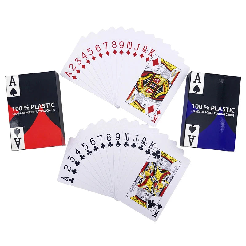 2Pcs/Lot Top Grade Waterproof Plastic Playing Pokers Pack Game Cards Magic Card Gift Collection Family Table Bridge Board Game