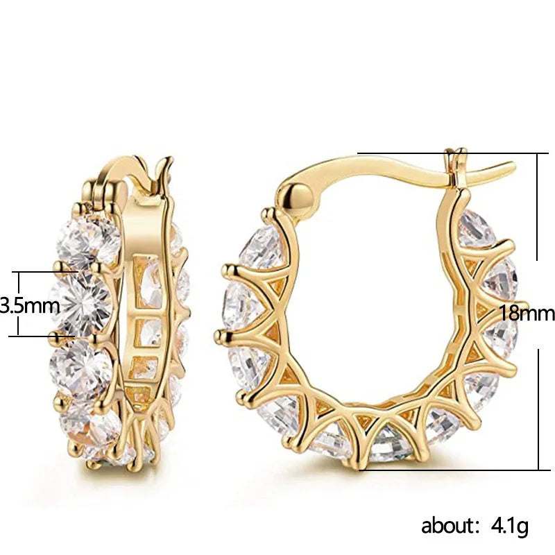 Lihong Luxurious Silver Earrings with Zirconia Lace Earrings for Women Engagement Jewelry Gifts