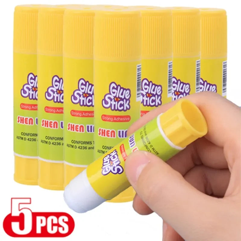 5-1Pcs Solid Glue High Viscosity Solid Glue Stick Safety Adhesive for Adhesive Home Art Paper Card Photo Glue Stick Stationery