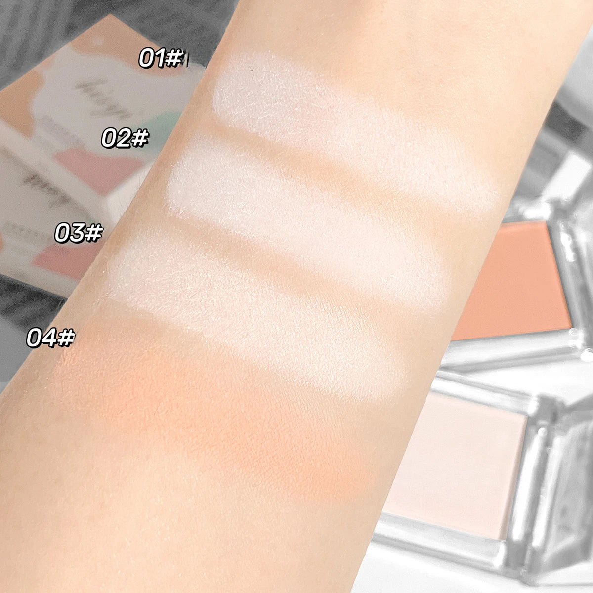 Monochrome Matte High-gloss Eyeshadow Powder Delicate and Long-lasting Color Development Natural Brightening and Grooming Makeup