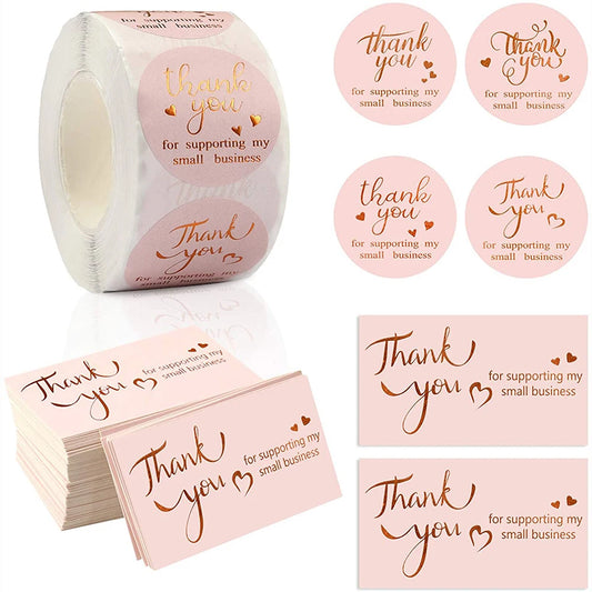 Thank You for Your Order Business Cards Shopping Purchase Thanks Greeting Cards Appreciation Card for Small Business