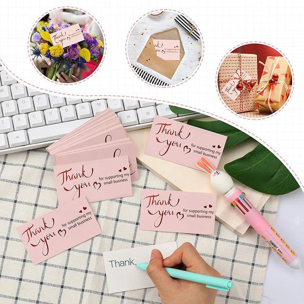Thank You for Your Order Business Cards Shopping Purchase Thanks Greeting Cards Appreciation Card for Small Business
