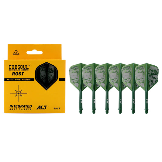 CUESOUL AK5 Integrated Dart Shaft and Flights 6 Pcs Big Wing Shape-21/28mm