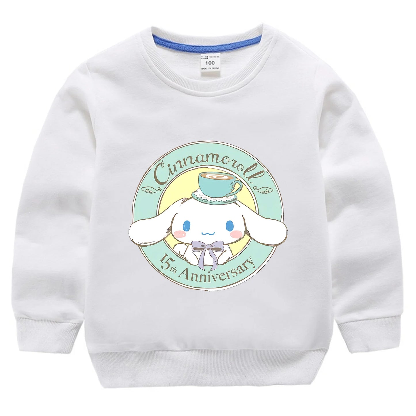 Sanrio Cinnamoroll Thin Hoodie for Children Kawaii Anime Clothing for Girl Boys Cute Trendy Hoodies Baby Clothes Sweatshirt Tops