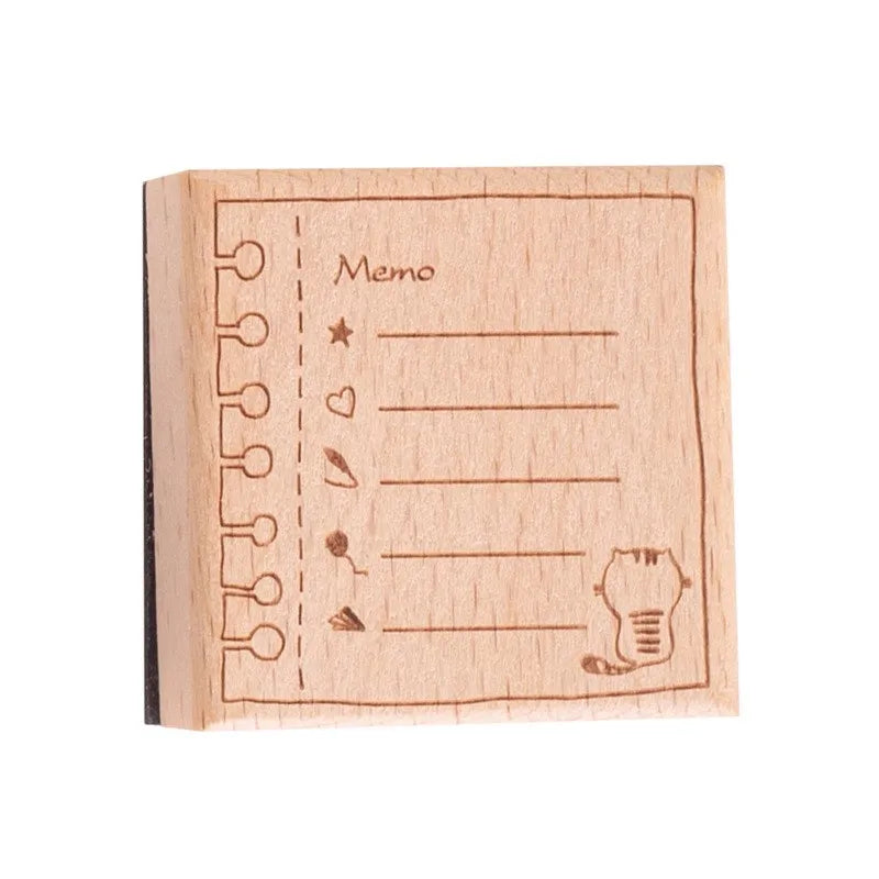 Cat Animals Wooden Rubber Stamps for Card Making Scrapbooking and Crafts