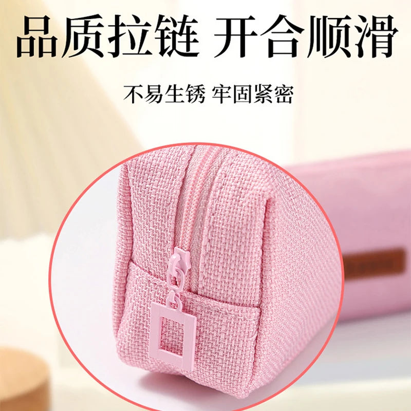 Kawaii  Pencil Case for Girls Boys Large Capacity Cute Washable Pen Cosmetic Bag Multicolor Optional School Supplies Stationery