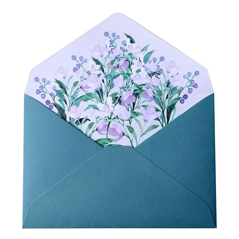 Kawaii Envelopes Letter Paper Set Flower Envelope Wedding Greeting Card Invitation Cards Cover Korean Stationery Office Supplies