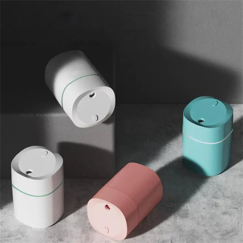 Car Air Humidifier Mini Ultrasonic Air Humidifier Essential Oil Diffuser Home USB Fogger Mist Maker with LED Night Lamp