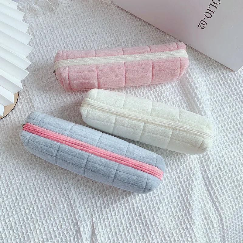 Pencil Cases for Girls Kawaii Stationery Pencil Bags Plush Pillow School Supplies Pencil Pouch Back To School