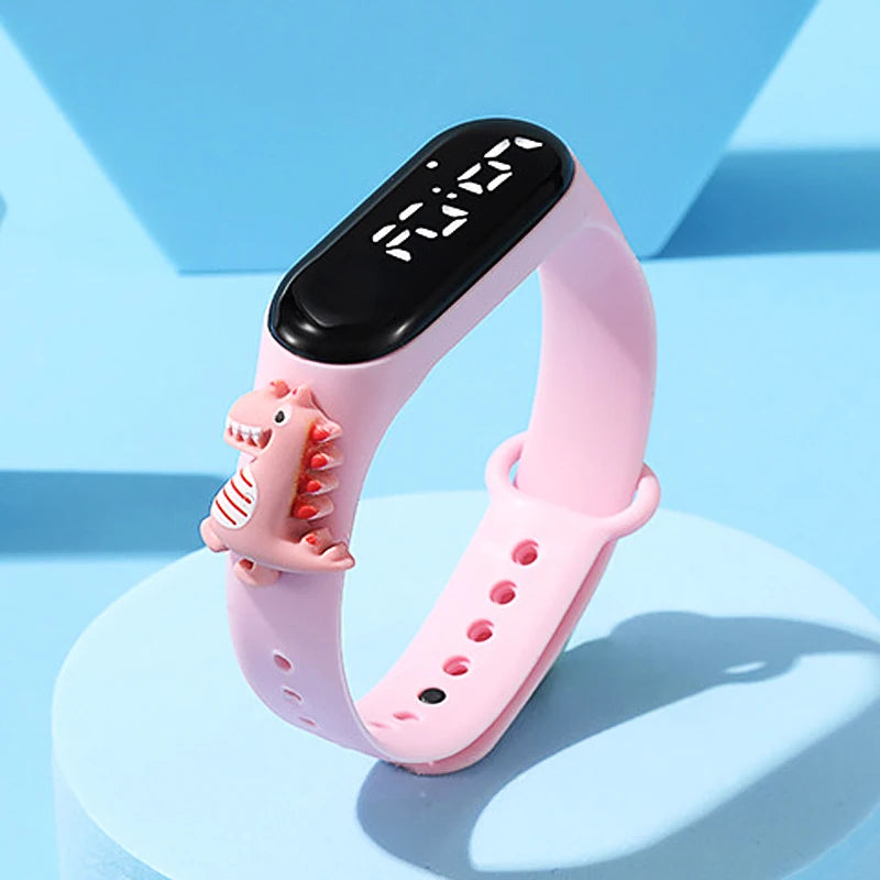 Waterproof Sports Watch for Kids Cartoon Dinosaur Unicorn Toys Children Led Digital Electronic Watch for Boys Girls Bracelet