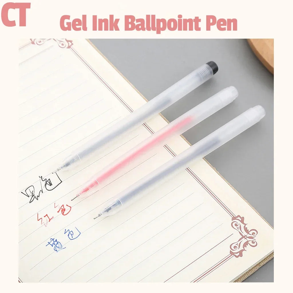 Wholesale Gel Ink Ballpoint Pen School Office Business Pens Black Blue Red Signature Calligraphy Examination Special Stationery