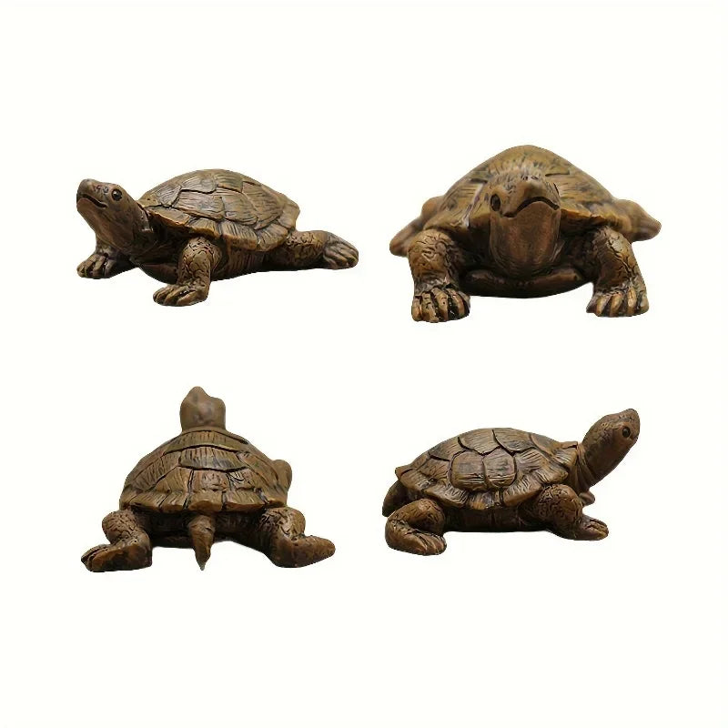 Charming Sea Turtle Resin Statue Mini Turtle Figurine Micro Landscape Ornaments Perfect For Aquariums Fairy Gardens Home Decor