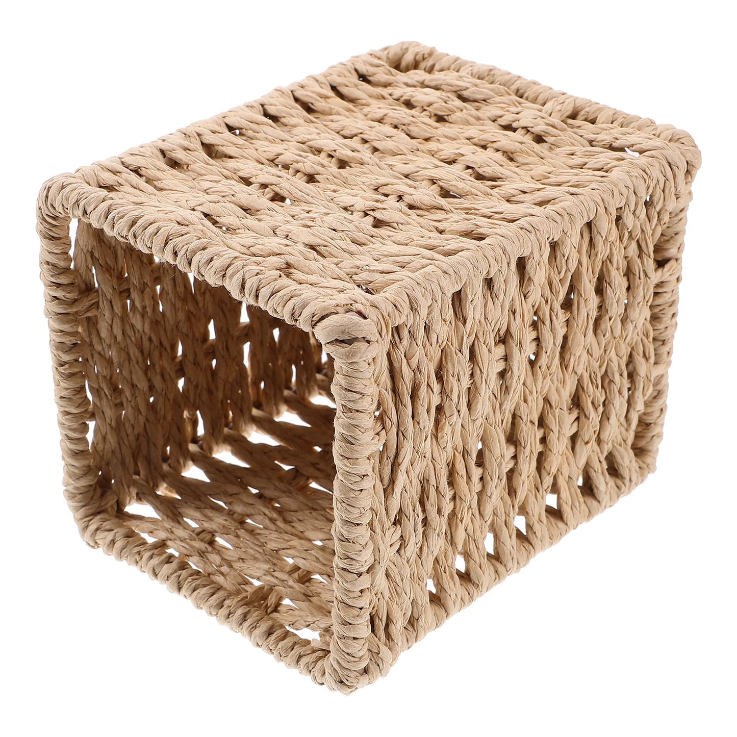 Rattan Pencil Holder Handmade Wicker Pen Cup Makeup Brushes Holder Woven Vine Desk Organizer Pen Container Box Kitchen