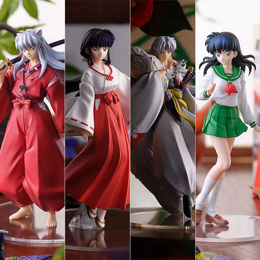 18cm Anime Inuyasha Figure Inuyasha Kikyō Sesshoumaru Higurashi Kagome PVC Action Figure Model Toys Collectible Model Toy Gift